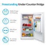 GRADE A3 - electriQ 45cm Freestanding Under Counter Larder Fridge - White