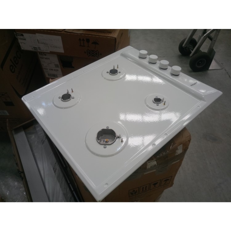 GRADE A2 - Hotpoint PAS642HWH 58cm Four Burner Gas Hob White
