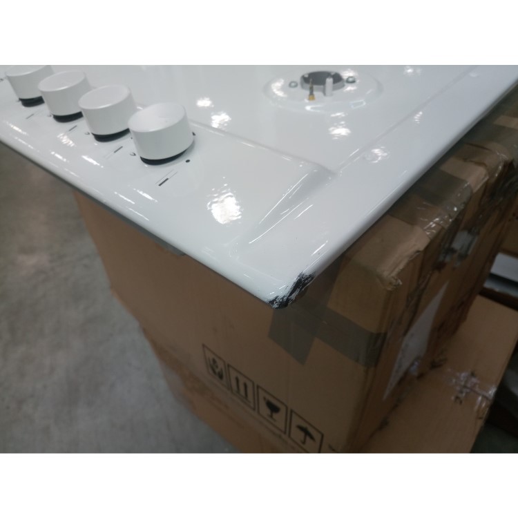 GRADE A2 - Hotpoint PAS642HWH 58cm Four Burner Gas Hob White