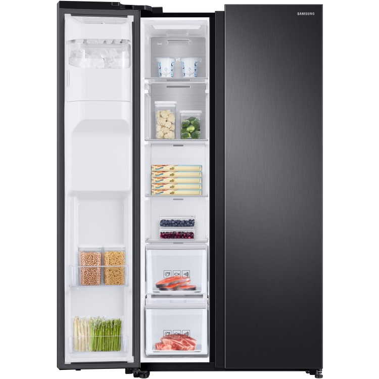 Samsung RS68N8240B1 Side-by-side American Fridge Freezer With Ice & Water Dispenser - Black