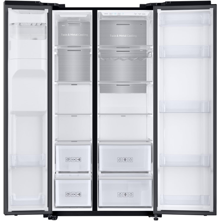 Samsung RS68N8240B1 Side-by-side American Fridge Freezer With Ice & Water Dispenser - Black