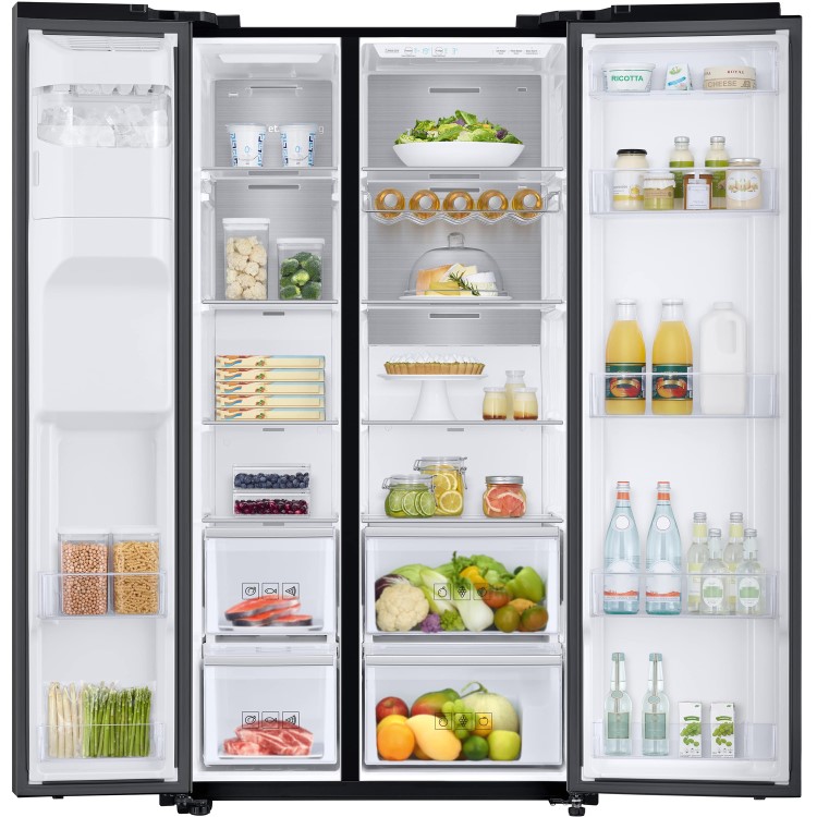 Samsung RS68N8240B1 Side-by-side American Fridge Freezer With Ice & Water Dispenser - Black