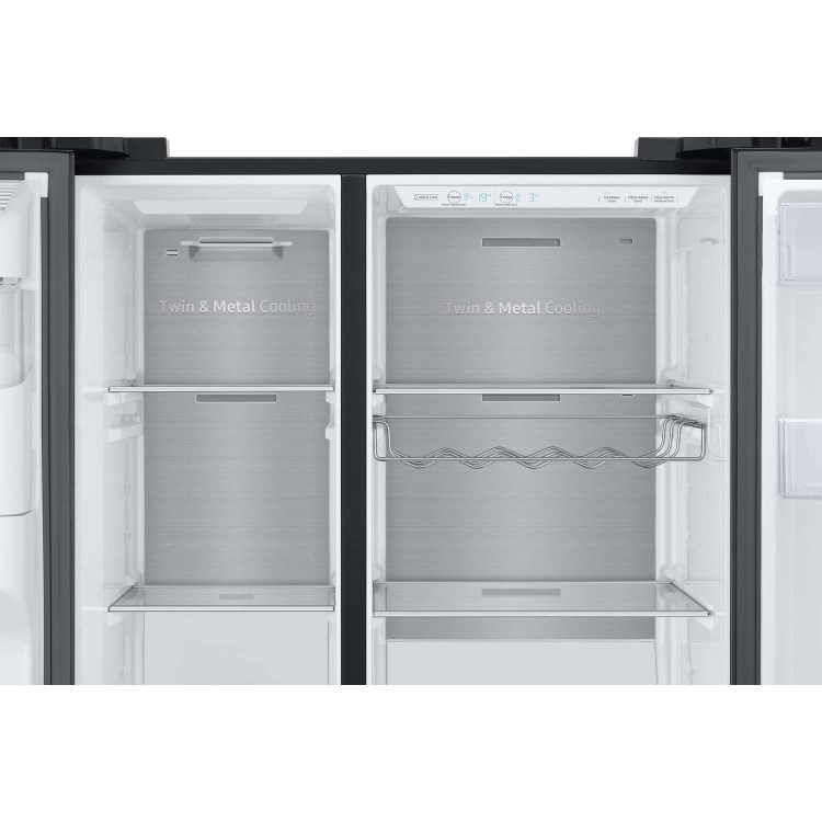 Samsung RS68N8240B1 Side-by-side American Fridge Freezer With Ice & Water Dispenser - Black