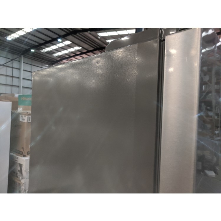 GRADE A3 - Hotpoint HQ9E1L American-style Frost Free Fridge Freezer With Touch Controls - Stainless Steel Look