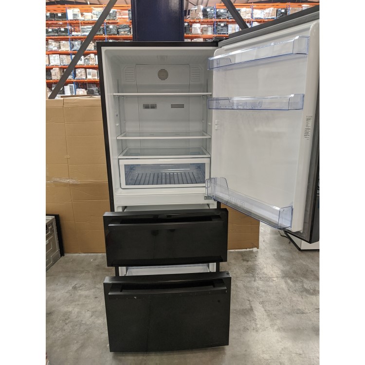 GRADE A3 - Beko ASML142B American Style 74cm Wide Multi Door Freestanding Fridge Freezer - Black