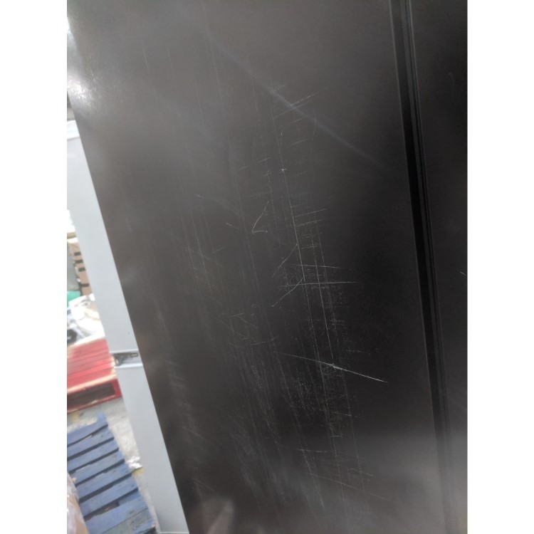 GRADE A2 - Montpellier CSBYS700PK 2 Door Plumbed Ice & Water American Style Fridge - Black