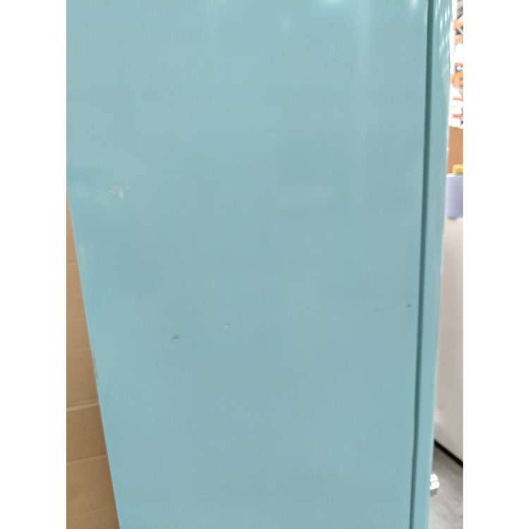 GRADE A3 - Amica FKR29653DEB Retro Style 60/40 250L Freestanding Fridge Freezer - Duck Egg Blue