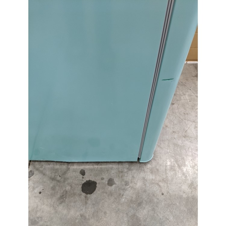 GRADE A3 - Amica FKR29653DEB Retro Style 60/40 250L Freestanding Fridge Freezer - Duck Egg Blue