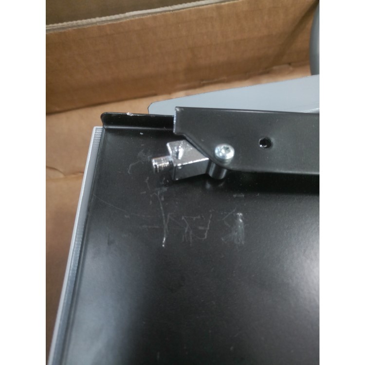 GRADE A3 - Elica HIDDEN-90 Hidden 898mm Intergrated Cooker Hood Stainless Steel And White Glass