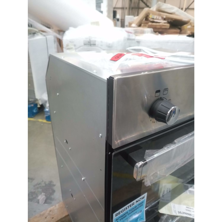 GRADE A2 - Belling 444444795 BI902G Gas Built In Double Oven - Stainless Steel