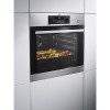 GRADE A2 - AEG BPS351020M SteamBake Pyrolytic Multifunction Electric Single Oven Stainless Steel