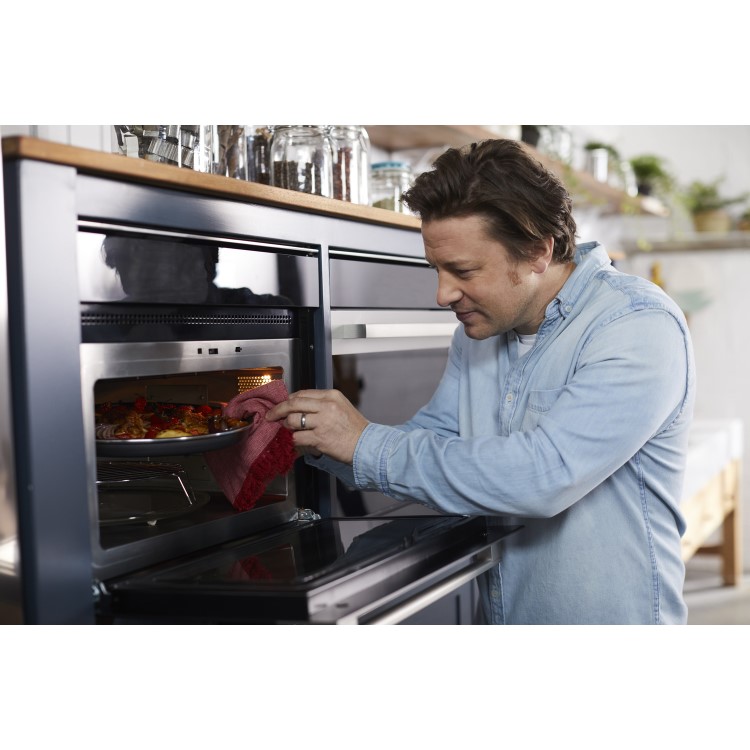 GRADE A1 - Hotpoint MD454IXH 31L Built-in Microwave with Grill Stainless Steel