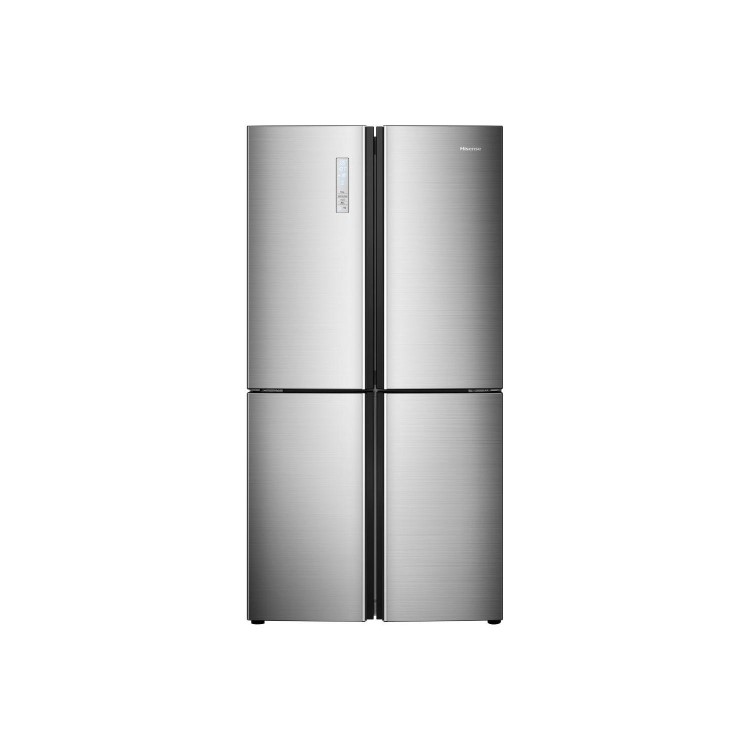 GRADE A2 - Hisense RQ689N4AC1 556 Litre American Style Fridge Freezer Frost Free 4 Door 91cm Wide - Silver