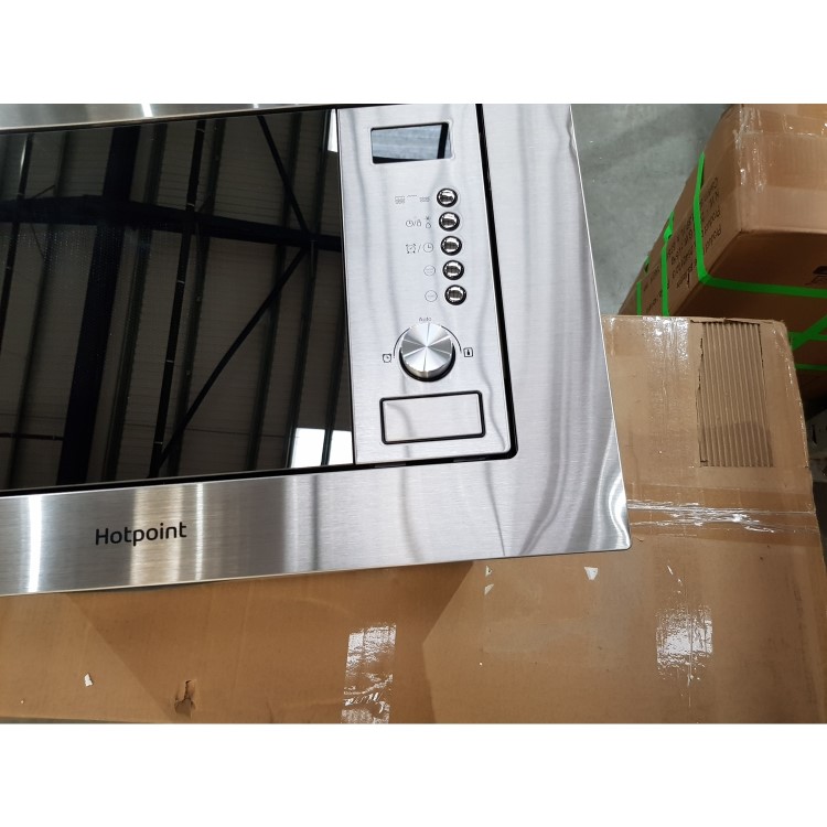 GRADE A2 - Hotpoint MWH1221X 20 Litre Microwave Oven With Grill - Stainless Steel