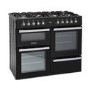 GRADE A2 - Montpellier MDF100K 100cm Dual Fuel Range Cooker - Black