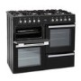 GRADE A2 - Montpellier MDF100K 100cm Dual Fuel Range Cooker - Black