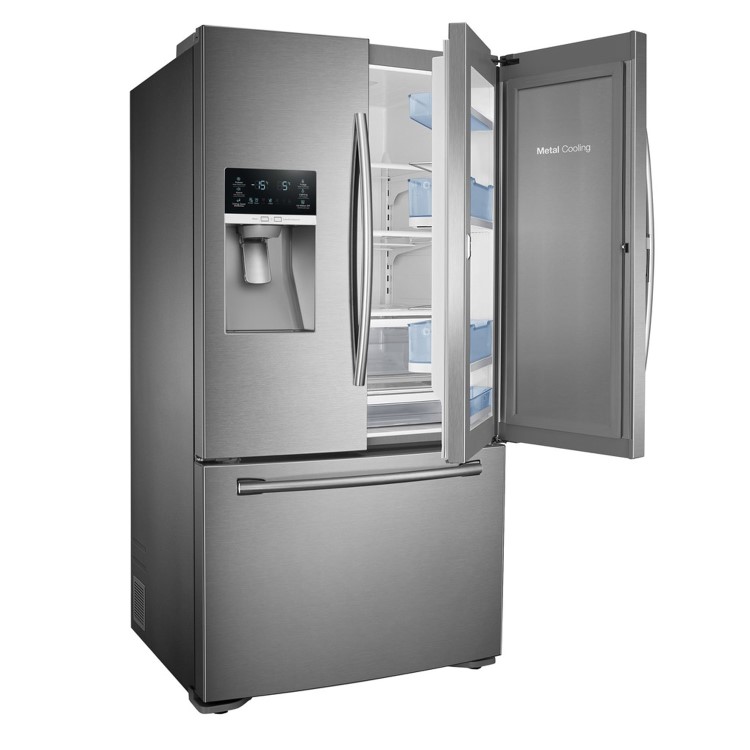 GRADE A2 - Samsung RF23HTEDBSR 60/40 530L American Frost Free Freestanding Fridge Freezer - Stainless Steel