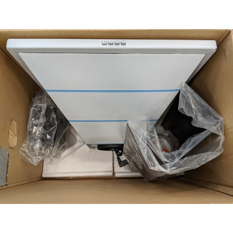 GRADE A2 - Hotpoint PHPN65FLMX 60cm Chimney Cooker Hood - Stainless Steel