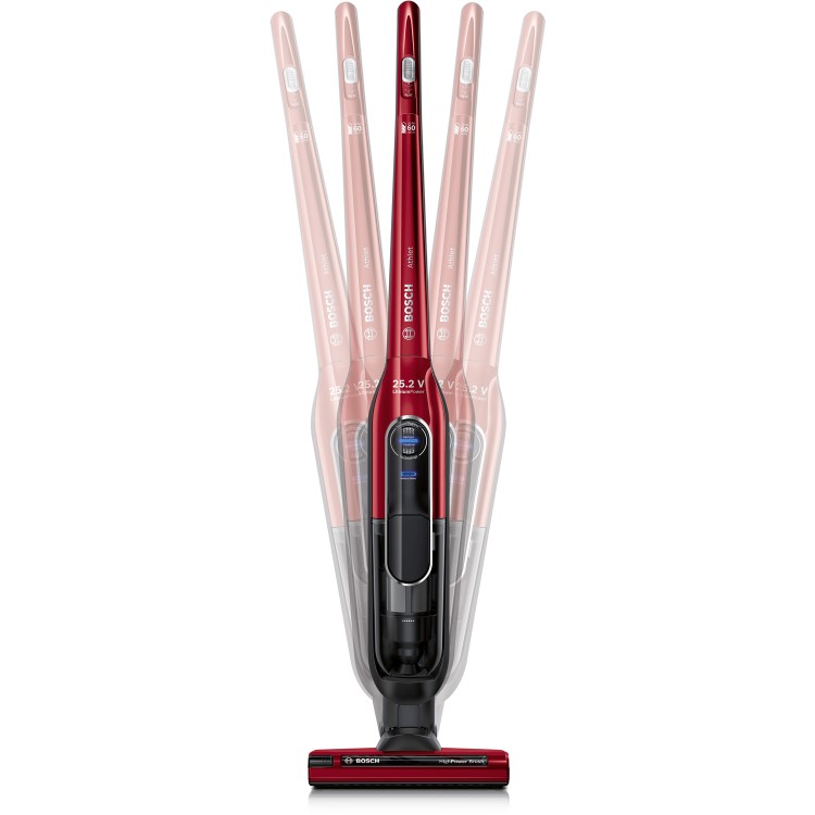 Bosch BCH625K2GB Athlet 25.2V Cordless Vacuum Cleaner - Red
