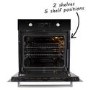 Refurbished electriQ EQBIOPYROV 60cm Single Built In Electric Oven Black