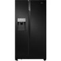 GRADE A1 - Hisense RS694N4TB1 Side-by-side American Fridge Freezer With Non Plumbed Ice & Water Dispenser - Black