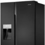 GRADE A1 - Hisense RS694N4TB1 Side-by-side American Fridge Freezer With Non Plumbed Ice & Water Dispenser - Black