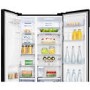 GRADE A1 - Hisense RS694N4TB1 Side-by-side American Fridge Freezer With Non Plumbed Ice & Water Dispenser - Black