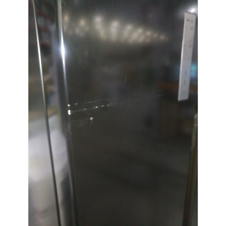 GRADE A2 - Fridgemaster MS91515BFF Side-by-side American Fridge Freezer With Non-Plumbed Water Dispenser - Black