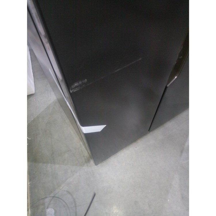 GRADE A2 - Fridgemaster MS91515BFF Side-by-side American Fridge Freezer With Non-Plumbed Water Dispenser - Black