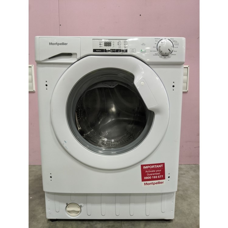 GRADE A3 - Montpellier MWBI8014 8kg 1400rpm Integrated Washing Machine - White