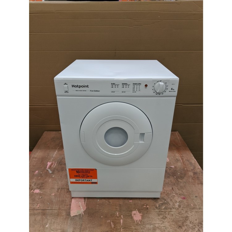 GRADE A3 - Hotpoint V4D01P 4kg Compact Freestanding Vented Tumble Dryer Polar White