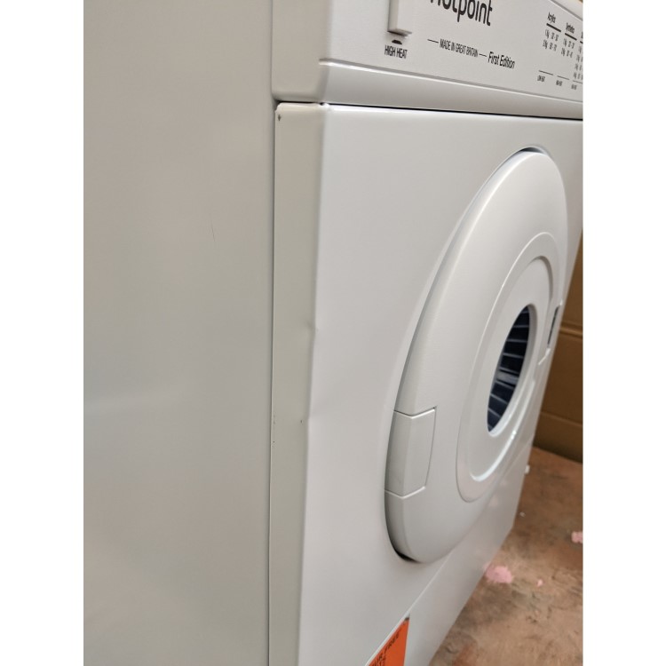 GRADE A3 - Hotpoint V4D01P 4kg Compact Freestanding Vented Tumble Dryer Polar White