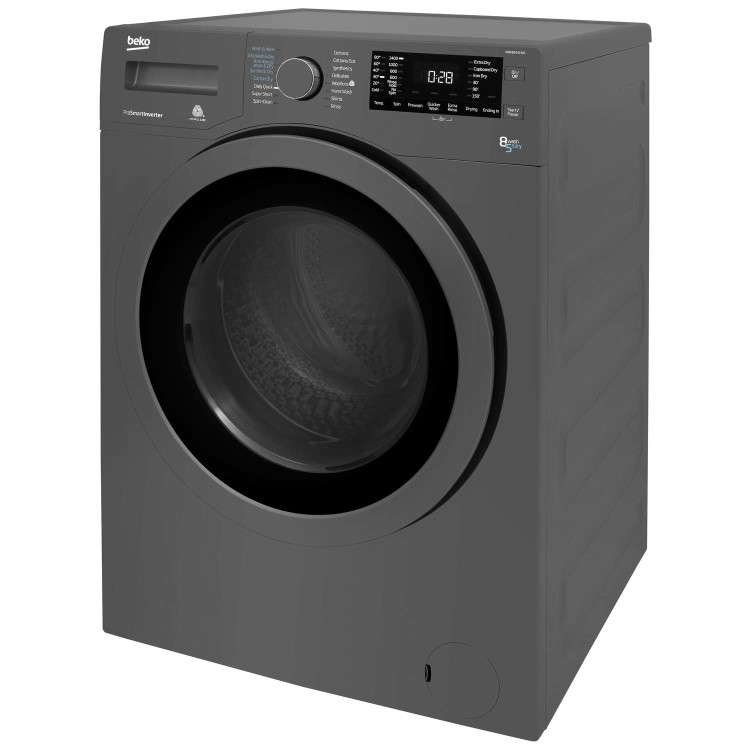 Beko WDX8543130G 8kg Wash 5kg Dry 1400rpm Freestanding Washer Dryer - Graphite