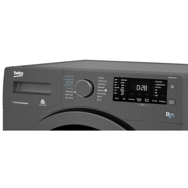 Beko WDX8543130G 8kg Wash 5kg Dry 1400rpm Freestanding Washer Dryer - Graphite
