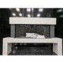 GRADE A2 - White Freestanding Electric Fireplace Suite with LED Lights - Amberglo
