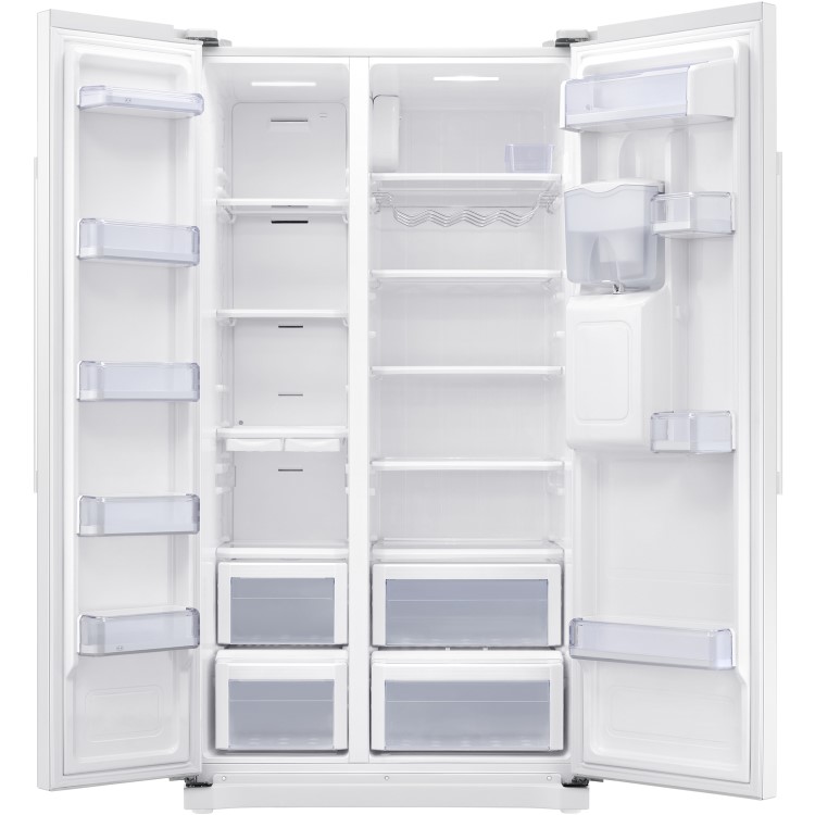 Refurbished Samsung RS52N3313WW 510 Litre American Fridge Freezer White