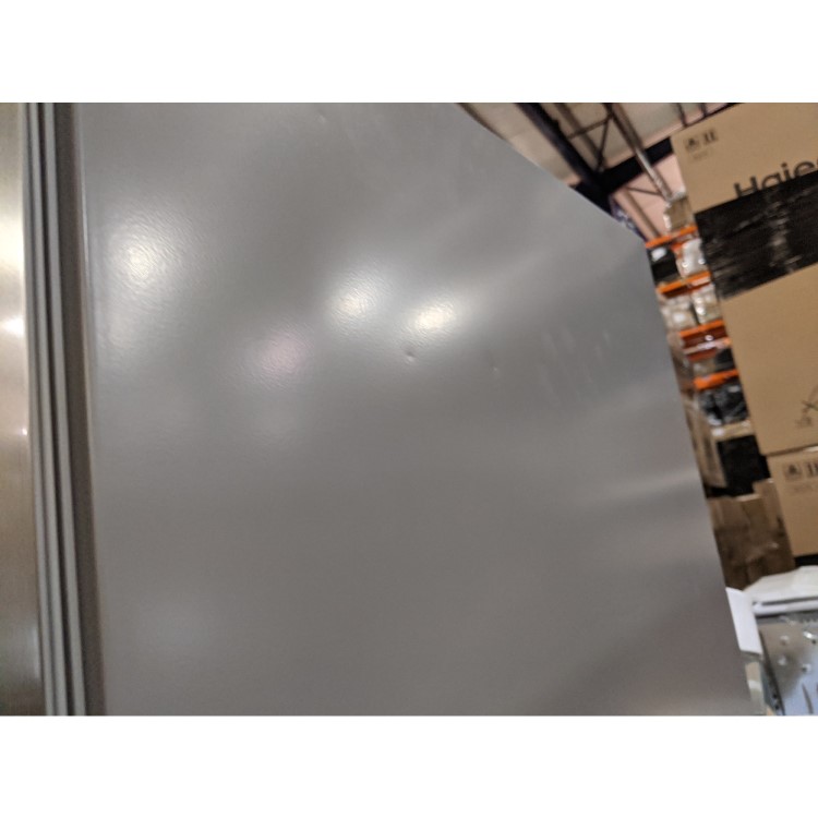 GRADE A2 - Hotpoint FFU4DX Quadrio 70cm Wide Frost Free Freestanding Fridge Freezer Stainless Steel
