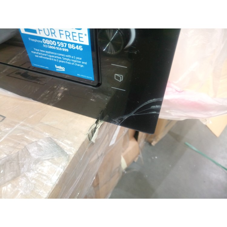 GRADE A3 - Beko MGB25333BG 900W 25L Built-in Microwave And Grill - Black