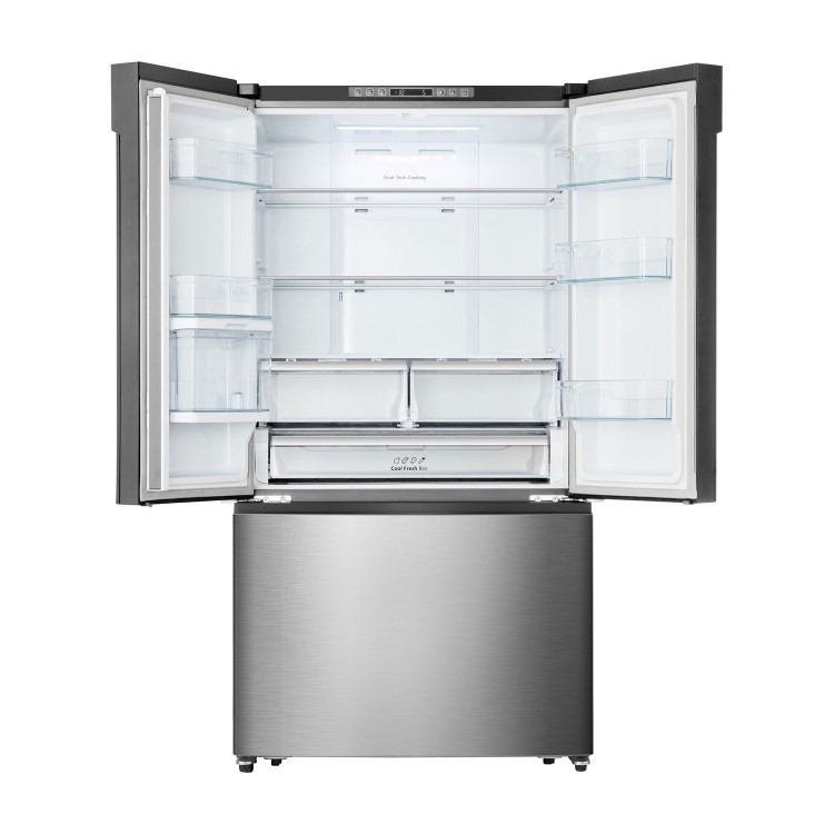 Hisense RF702N4IS1 French Door Style American Fridge Freezer With Plumbed Water Dispenser - Stainless Steel