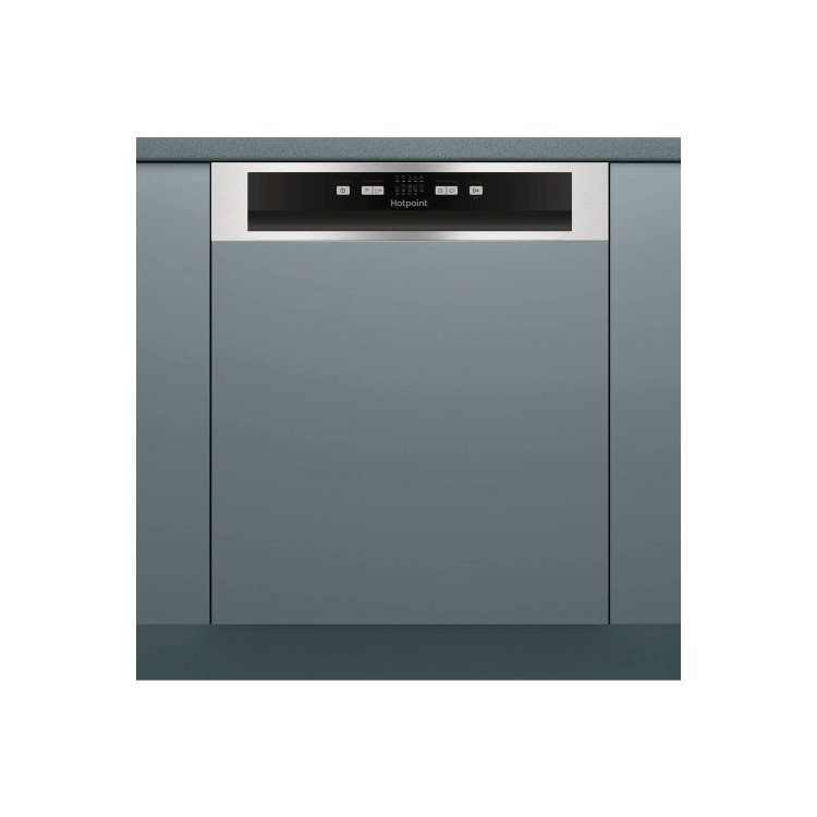 GRADE A2 - Hotpoint Aquarius HBC2B19X 13 Place Fully Integrated Dishwasher with Quick Wash - Stainless Steel