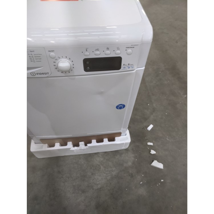 GRADE A3 - Indesit IDCE8450BH 8kg Freestanding Condenser Tumble Dryer Polar White