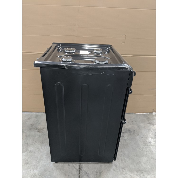 GRADE A3 - Hotpoint HAG60K 60cm Double Oven Gas Cooker - Black