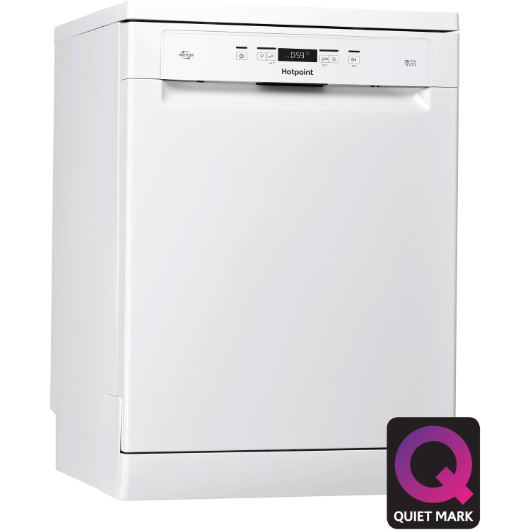 GRADE A2 - Hotpoint HFO3C23WF EcoTech 14 Place Freestanding Dishwasher With Cutlery Tray & Inverter Motor - Whi