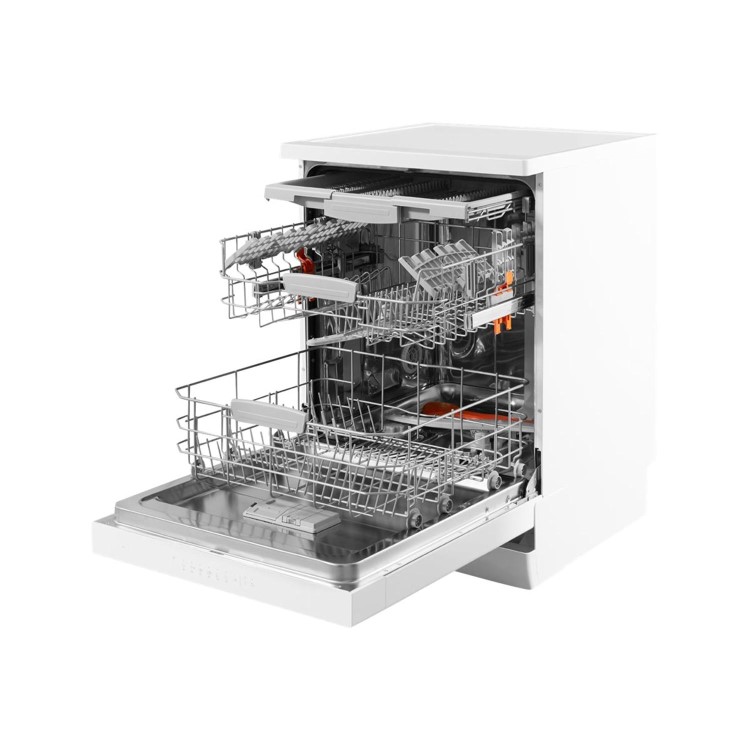 GRADE A2 - Hotpoint HFO3C23WF EcoTech 14 Place Freestanding Dishwasher With Cutlery Tray & Inverter Motor - Whi