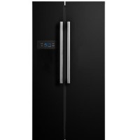GRADE A2 - Montpellier CSBYS700PK 2 Door Plumbed Ice & Water American Style Fridge - Black