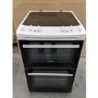 GRADE A3 - Zanussi ZCV46050WA 55cm Double Oven Electric Cooker With Ceramic Hob - White