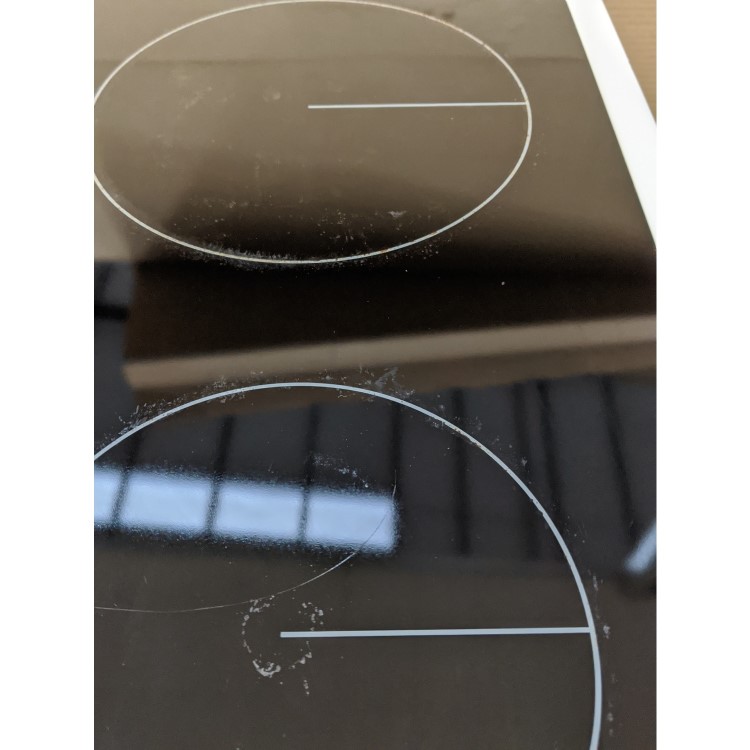 GRADE A3 - Zanussi ZCV46050WA 55cm Double Oven Electric Cooker With Ceramic Hob - White