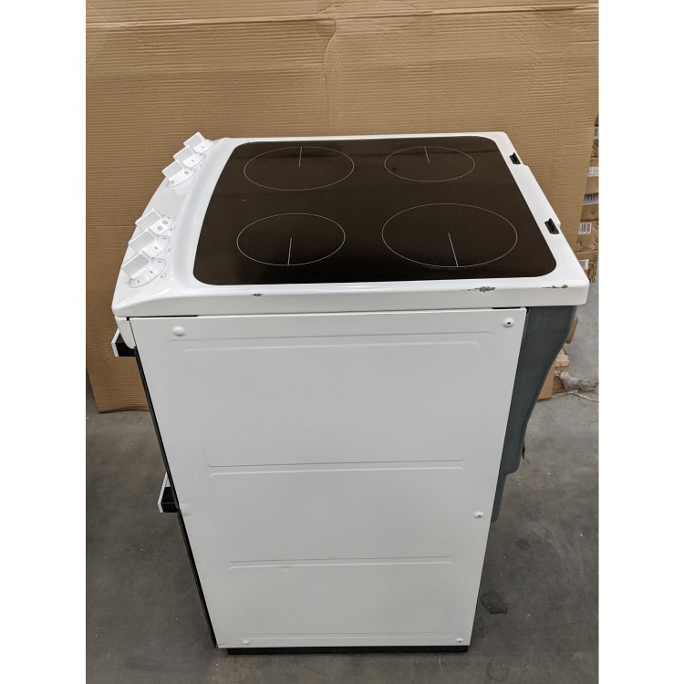 GRADE A3 - Zanussi ZCV46050WA 55cm Double Oven Electric Cooker With Ceramic Hob - White