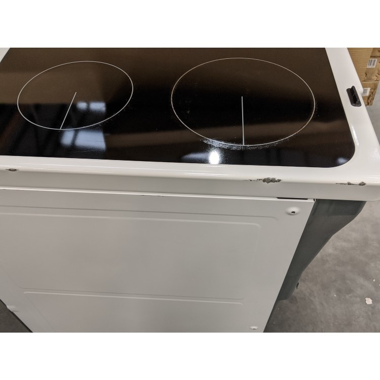 GRADE A3 - Zanussi ZCV46050WA 55cm Double Oven Electric Cooker With Ceramic Hob - White
