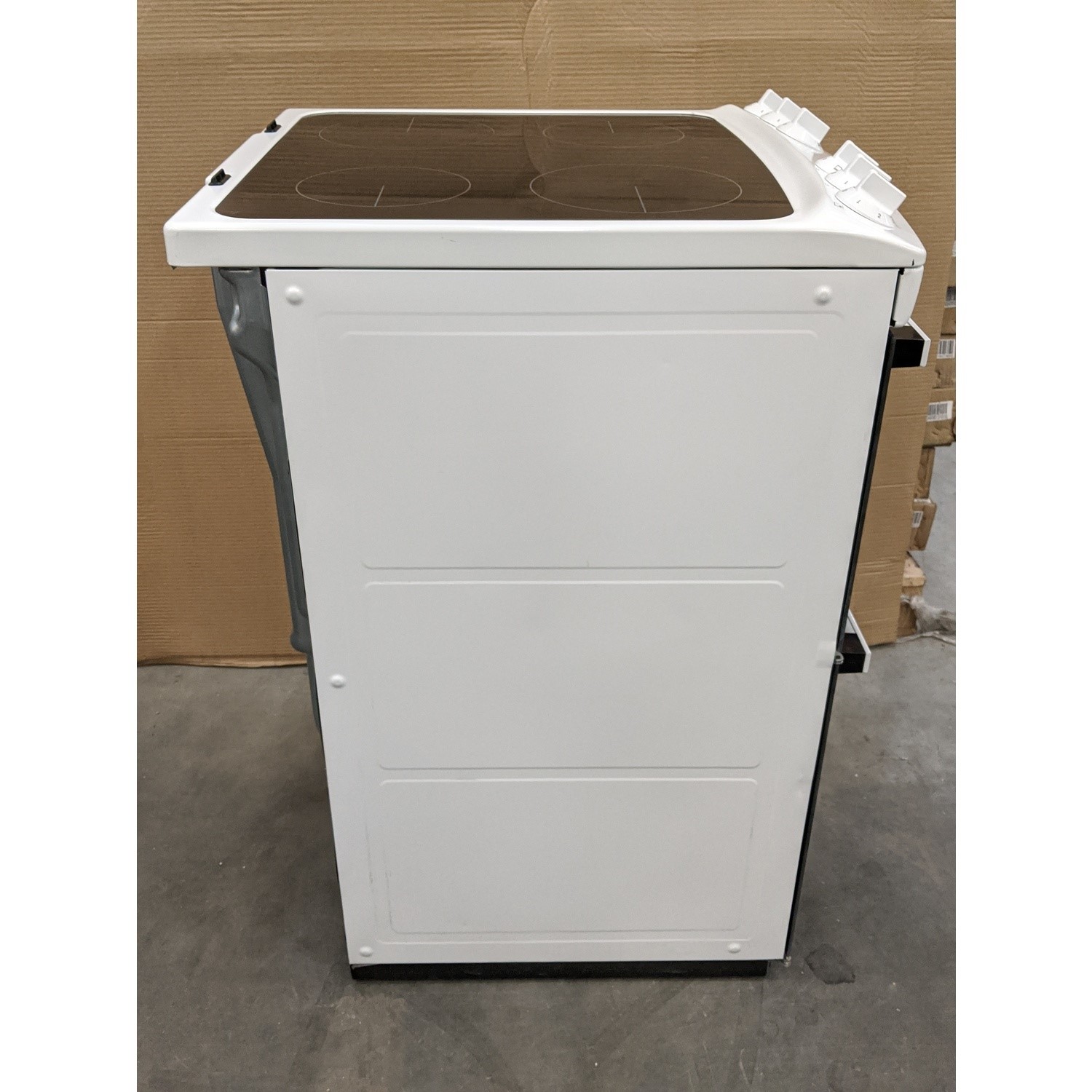 GRADE A3 Zanussi ZCV46050WA 55cm Double Oven Electric Cooker With